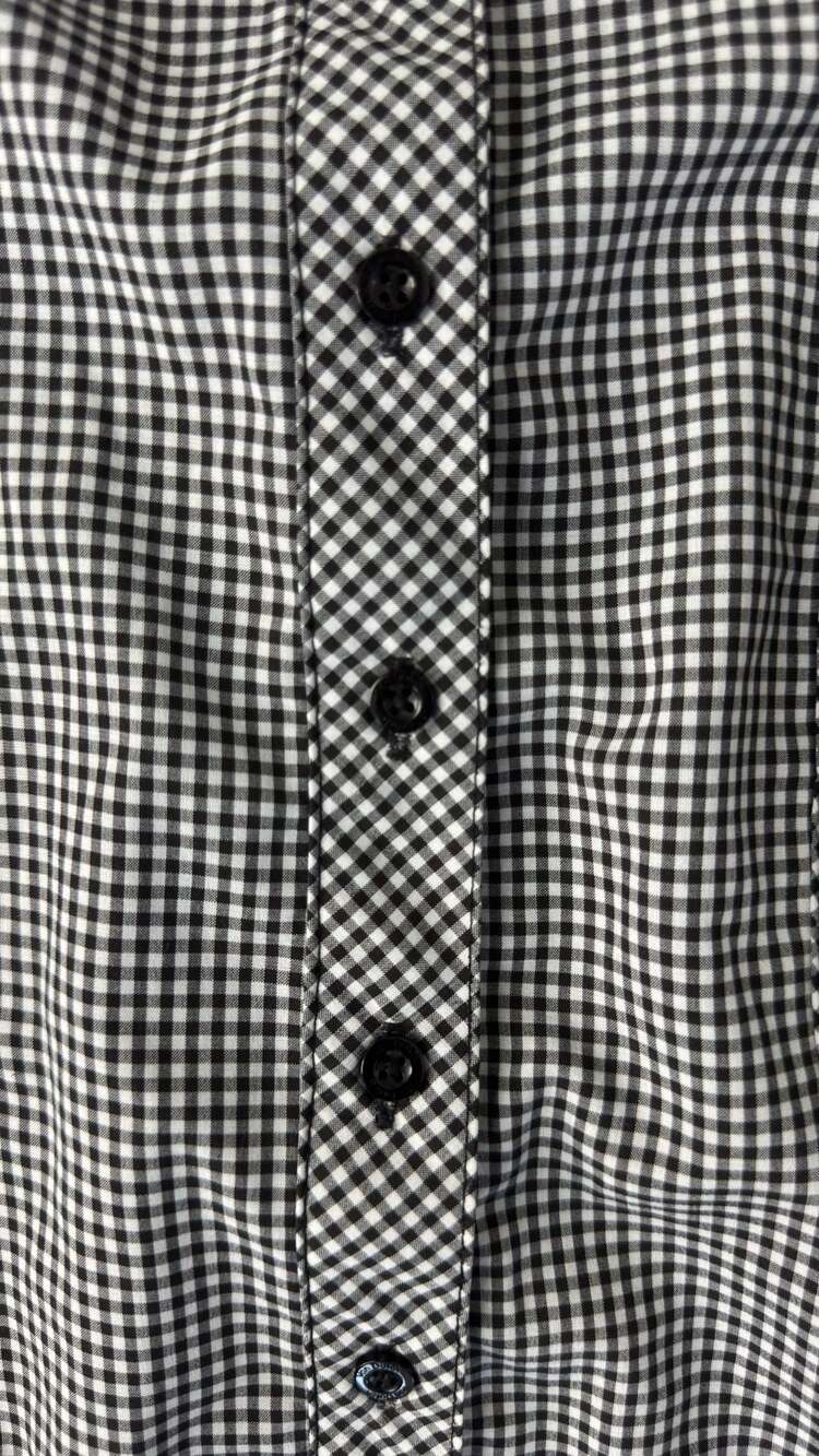 Von Dutch Gingham Cold Shoulder Shirt - Picture 4 of 9